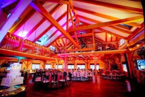 Vineyard and post-and-beam wedding venue at Zorvino Vineyards in Sandown, New Hampshire