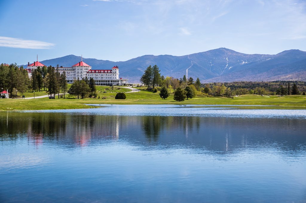 Omni Mount Washington Resort overlooking the White Mountains in New Hampshire